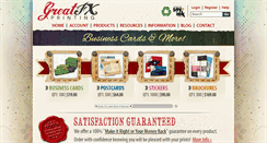 Desktop Screenshot of greatfxprinting.com