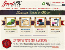 Tablet Screenshot of greatfxprinting.com